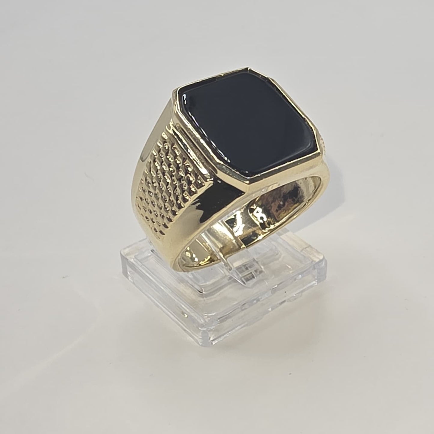 BLACK ONYX RING 10K