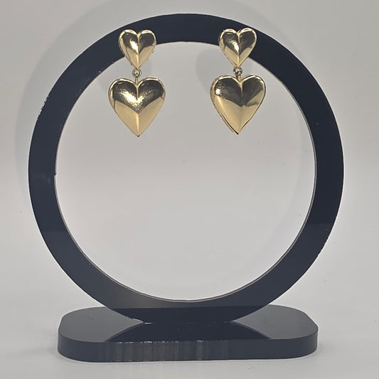 HEART STUD EARRING 10K