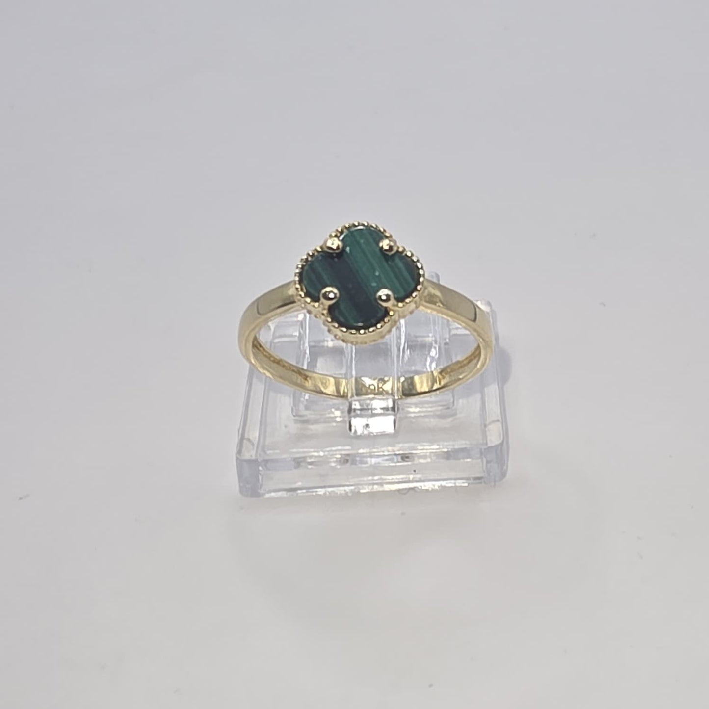 GREEN CLOVER RING 10K
