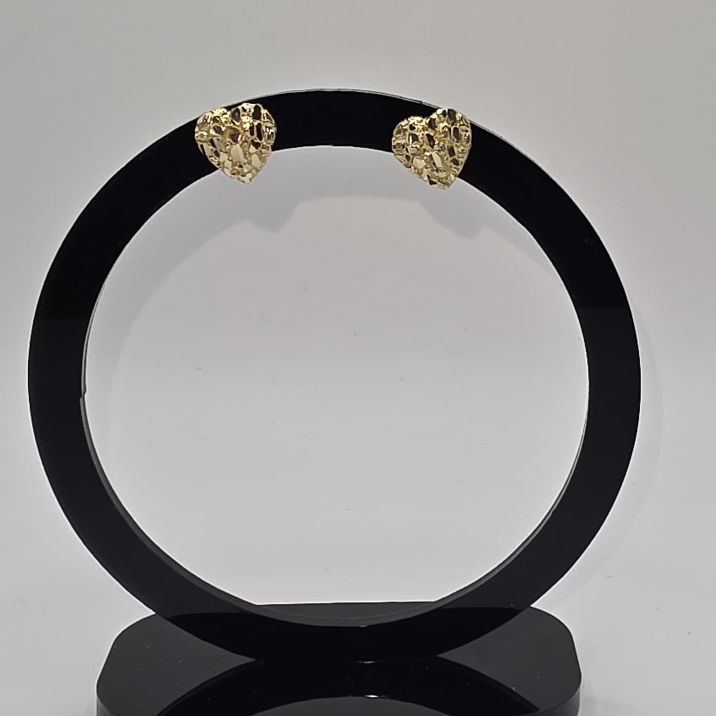 HEART STUD EARRING 14K