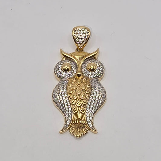 OWL PENDANT 14K