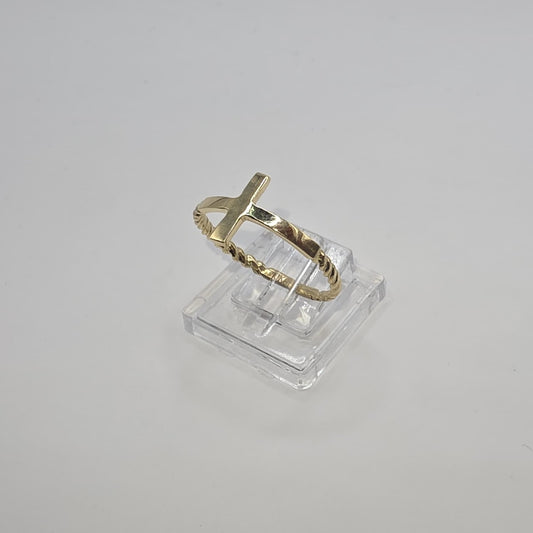 CROSS RING 10K