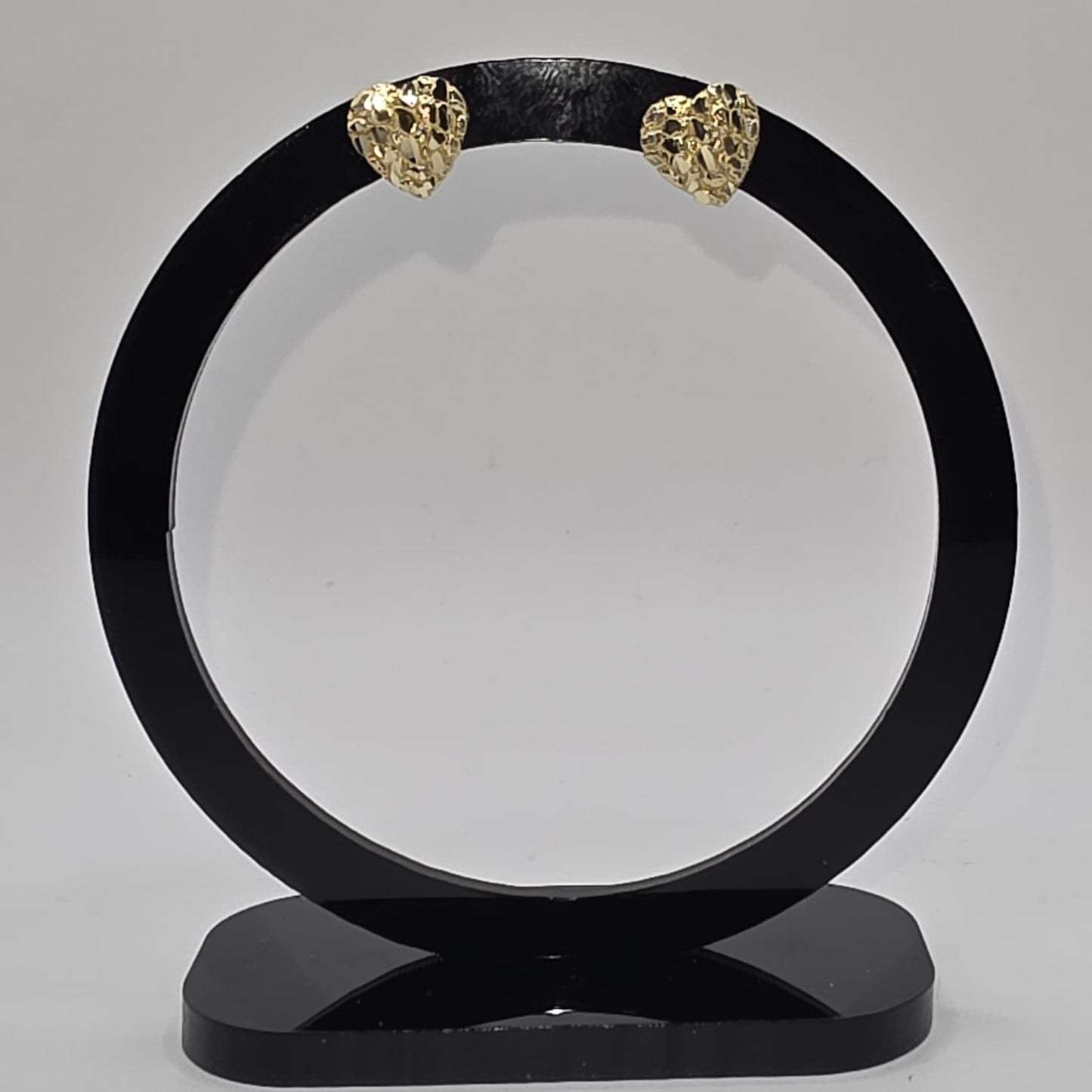 HEART STUD EARRING 14K