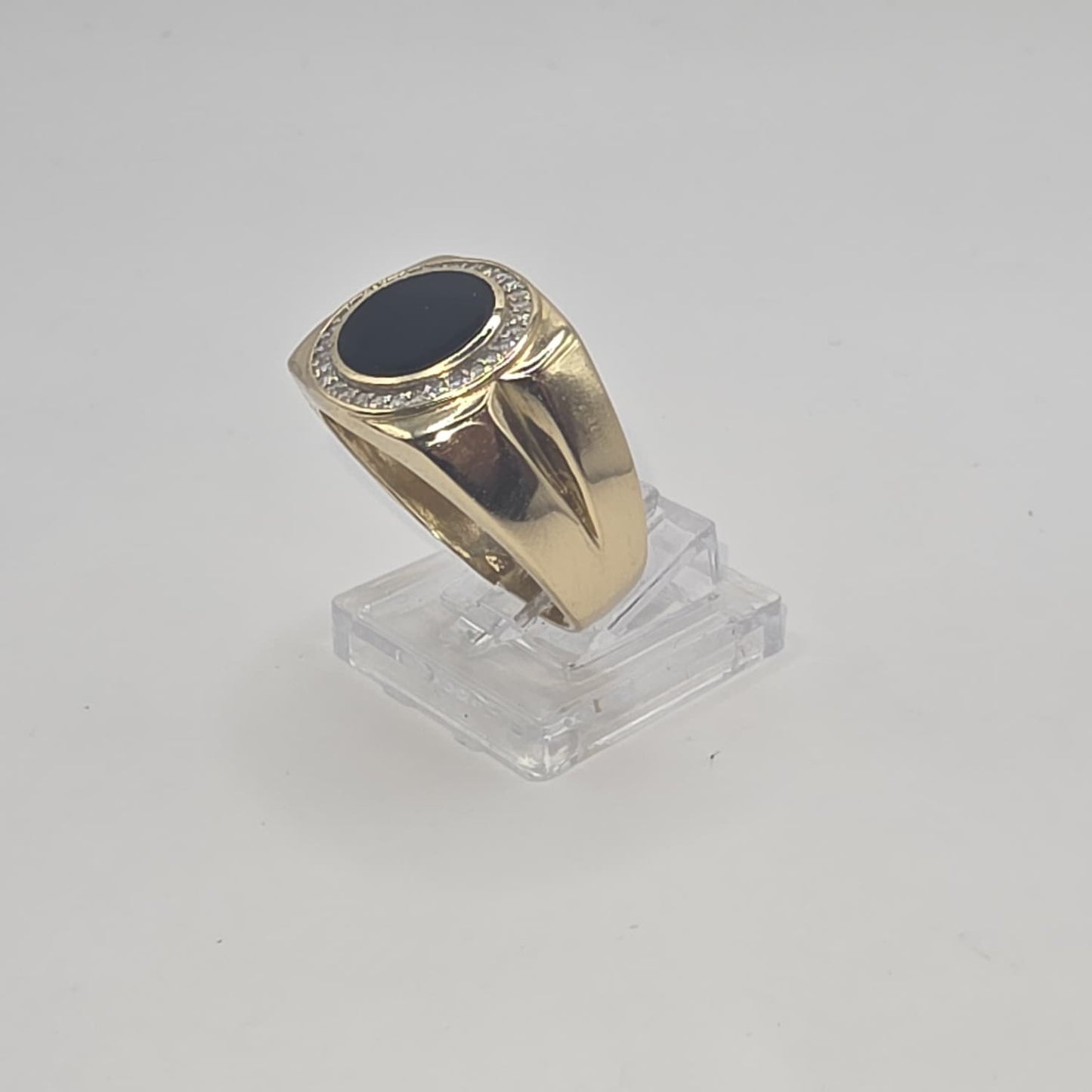BLACK ONYX RING 14K