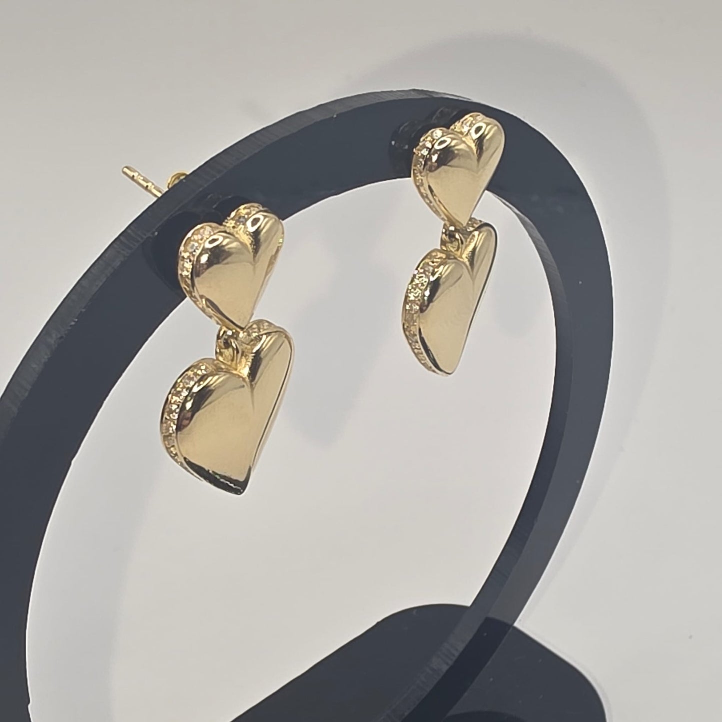 HEART STUD EARRING 10K