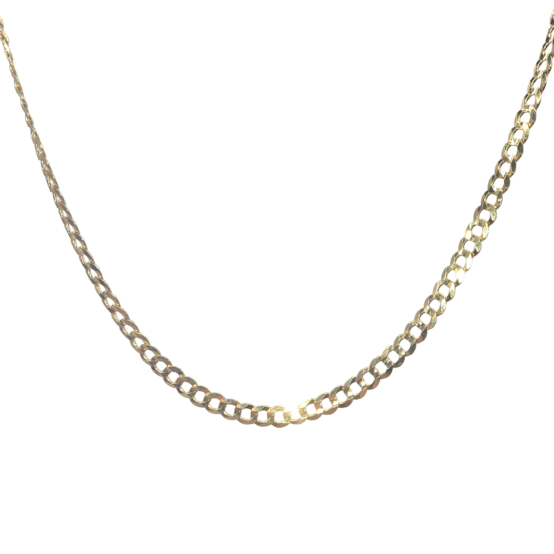 CUBAN CURB CHAIN 10K 3mm 22 INCH