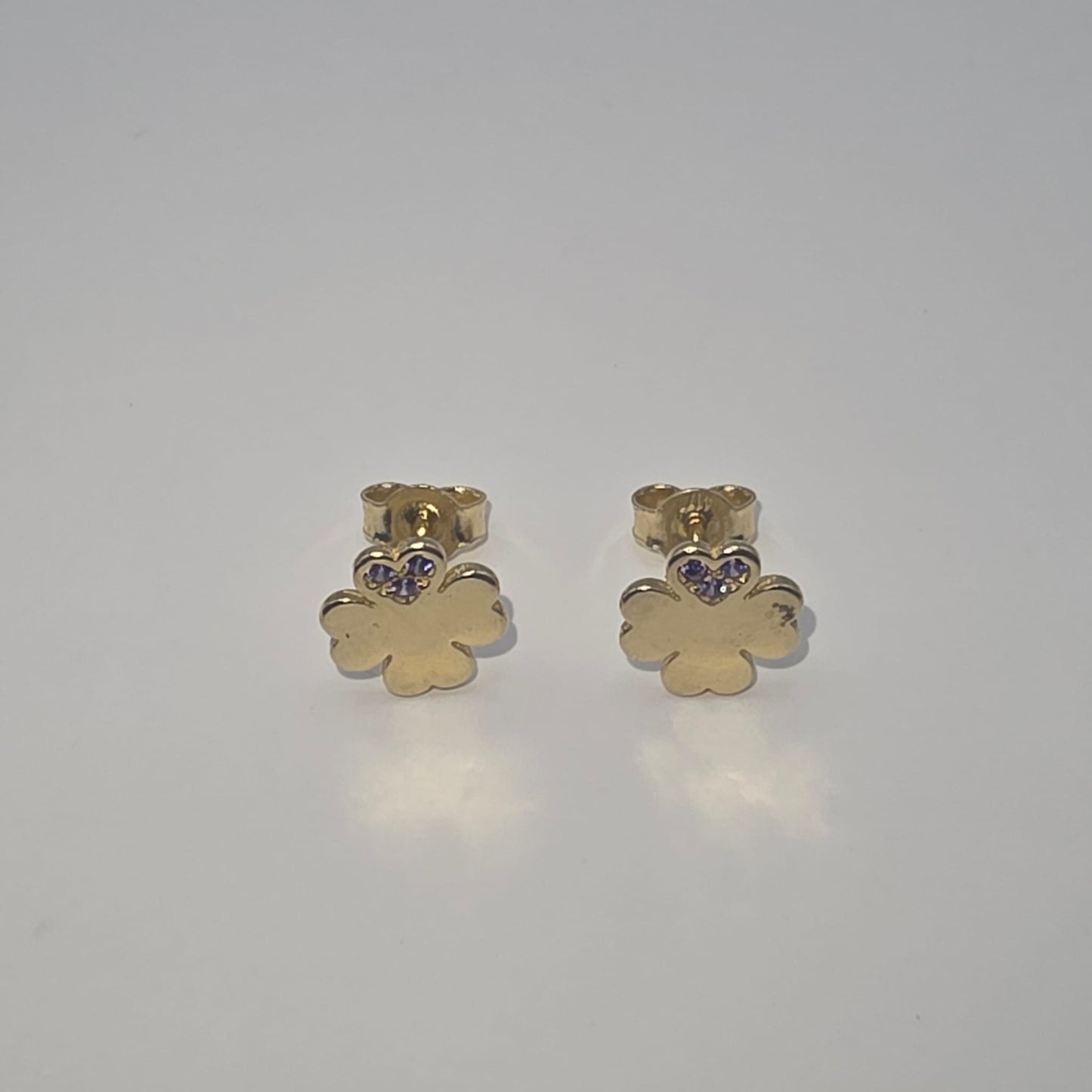 FLOWER STUD EARRING 10K
