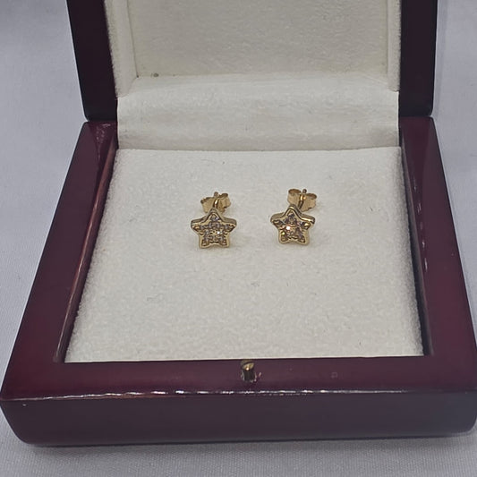 STAR STUD EARRING 10K