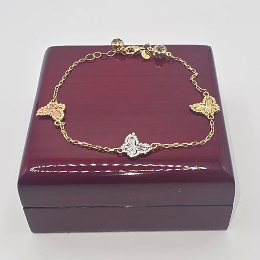 BUTTERFLY BRACELET 14K