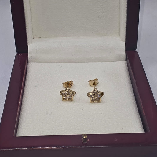 STAR STUD EARRING 10K