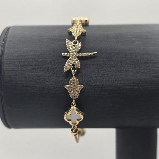 DRAGON-FLY BRACELET 10K