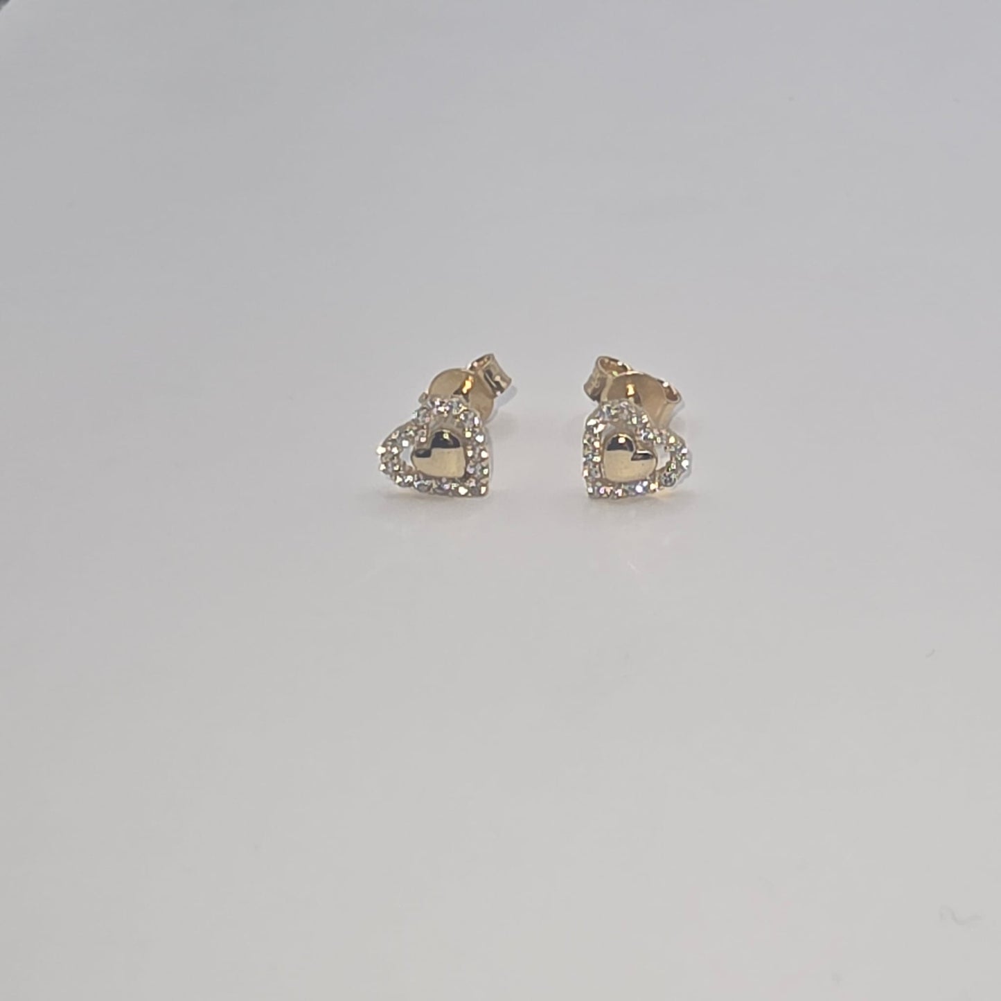 HEART STUD EARRING 10K