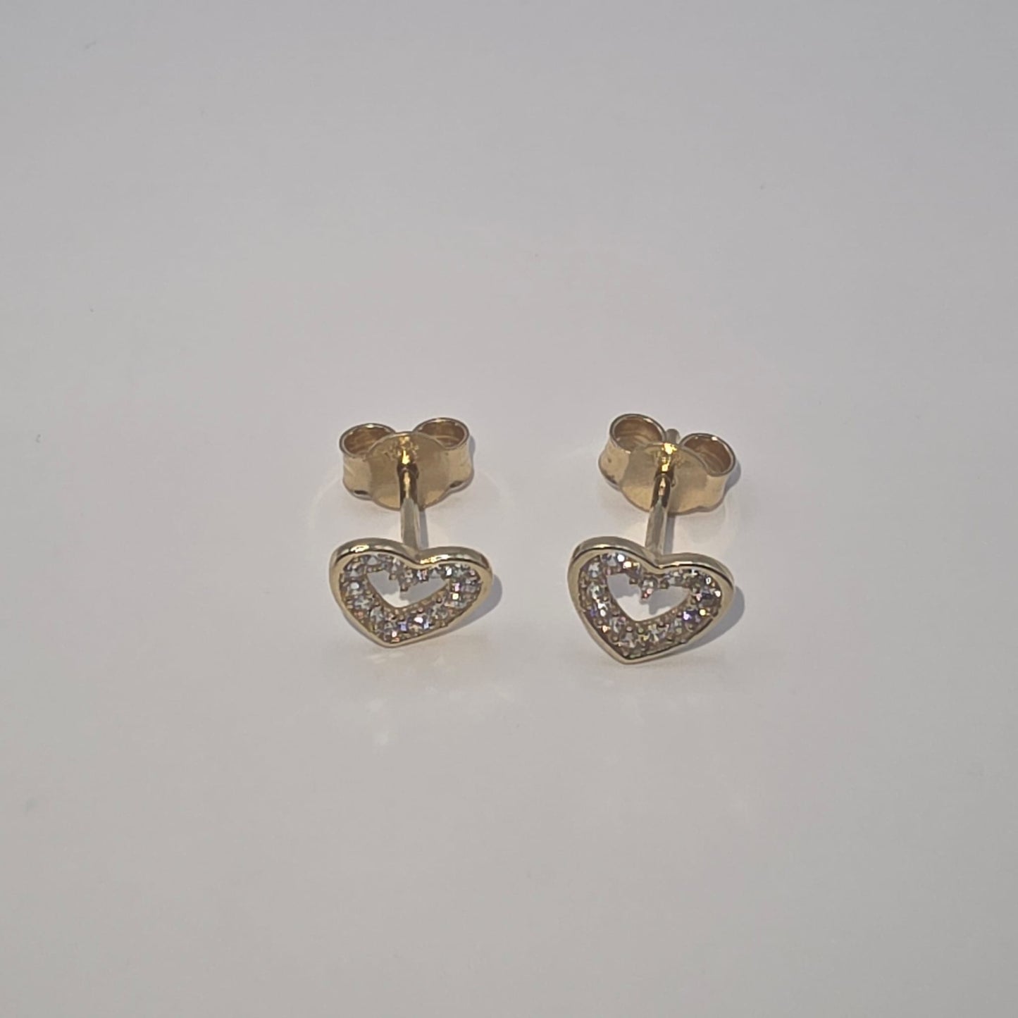 HEART STUD EARRING 10K