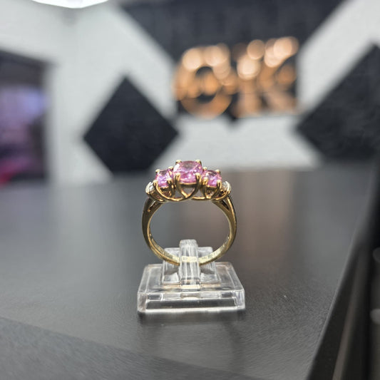 PINK STON RING 10K