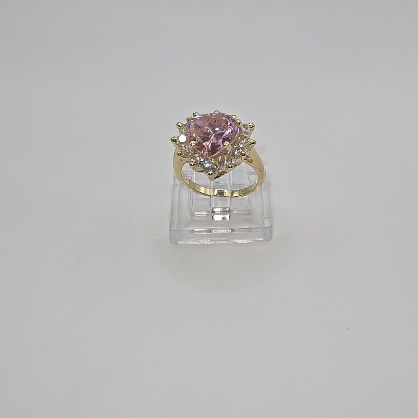 PINK HEART RING 10K