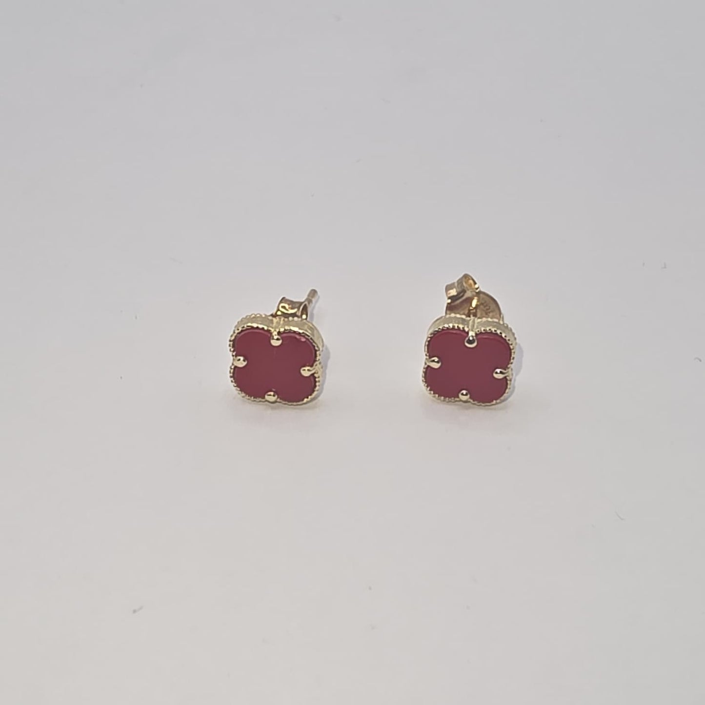CLOVER STUD EARRING 10K