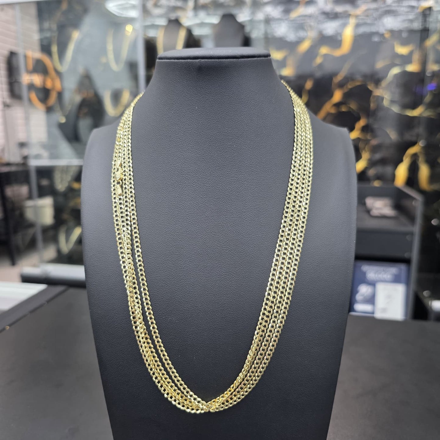 CUBAN CURB CHAIN 10k 3mm 20 inch