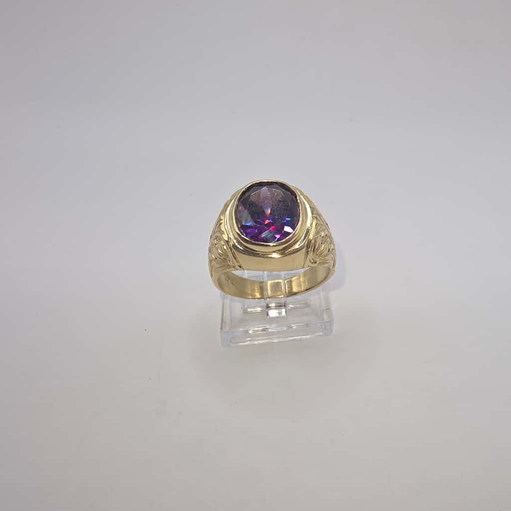 VIOLET STONE RING 10K