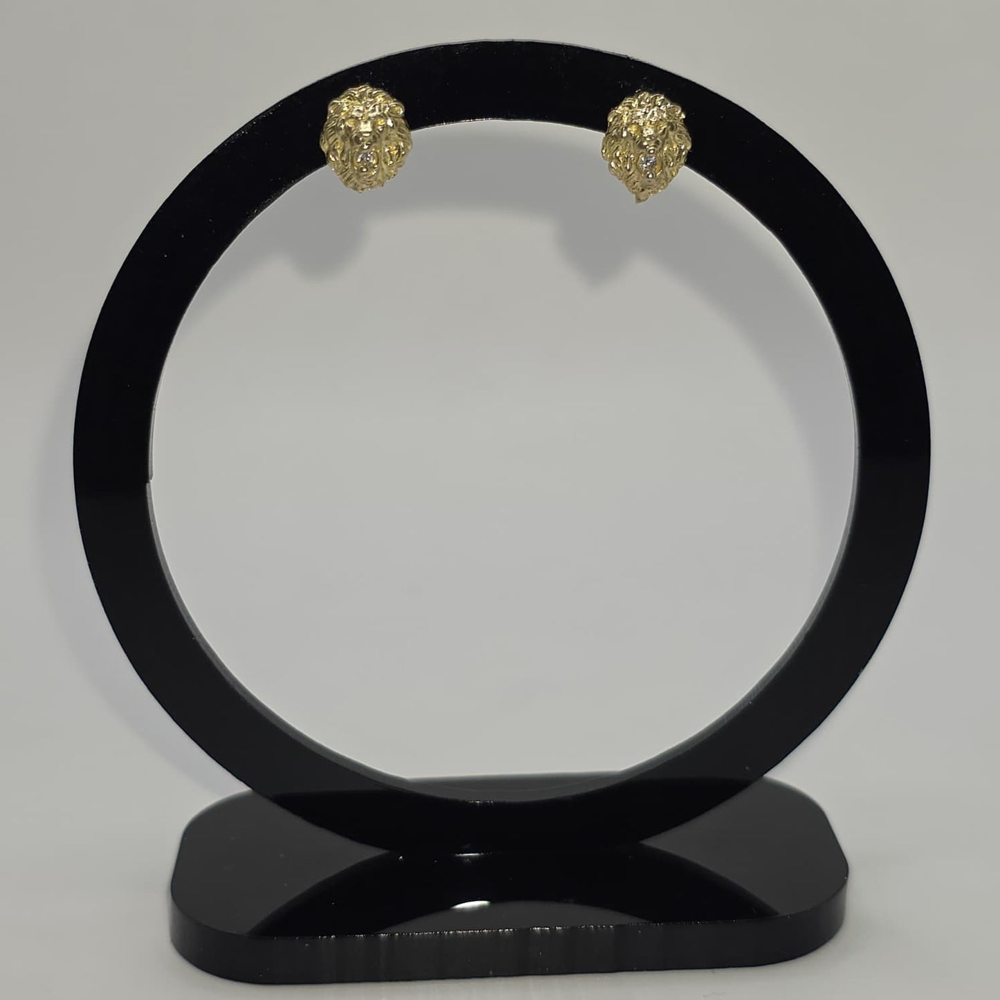 LION STUD EARRING 10K