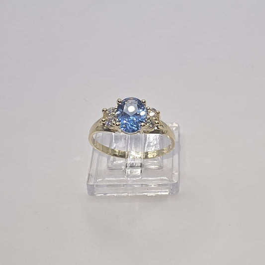 AQUAMARINE RING 10K