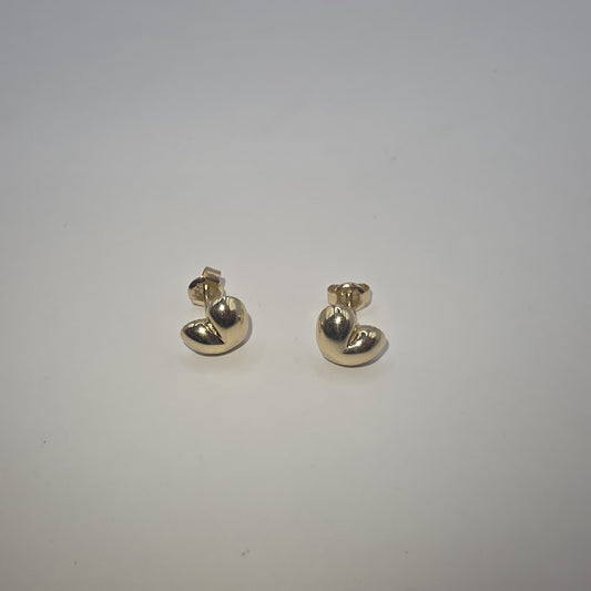 HEART STUD EARRING 10K