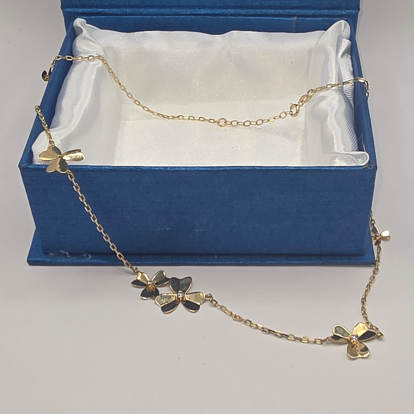 FLOWER NECKLACE 14K