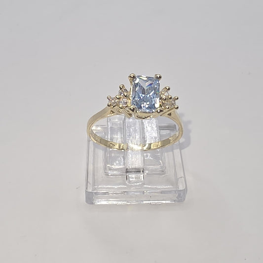 AQUAMARINE RING 10K