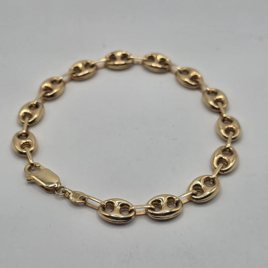 G PUFF BRACELET 14K