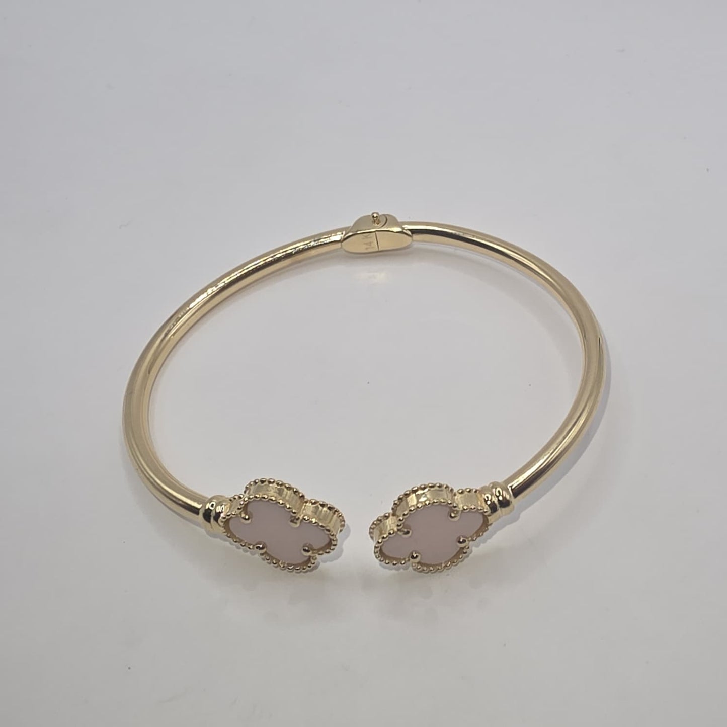 PINK CLOVER BRACELET 14K