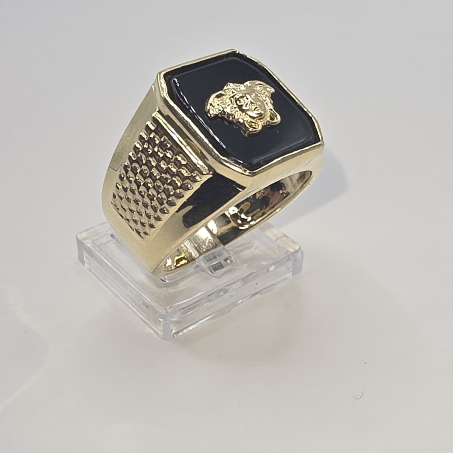 ONYX MEDUSA RING 10K