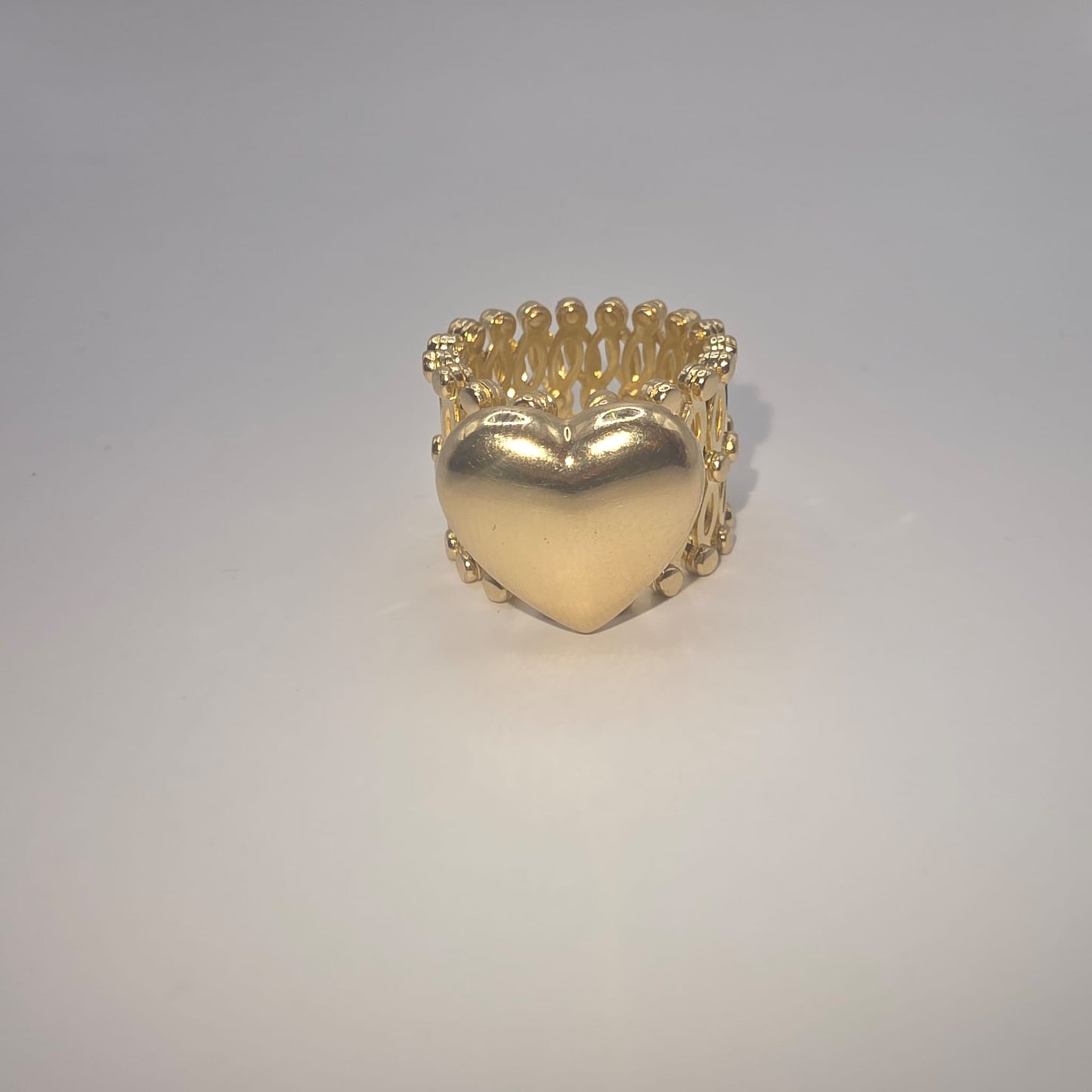 HEART RING BRACELET 14K