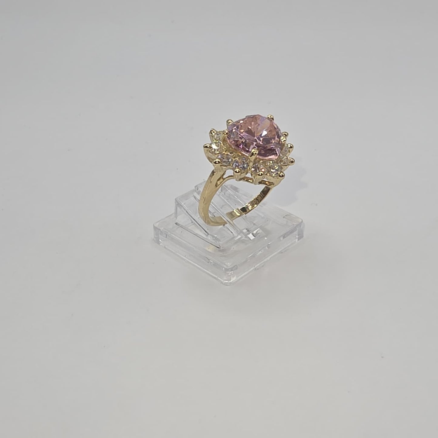 PINK HEART RING 10K