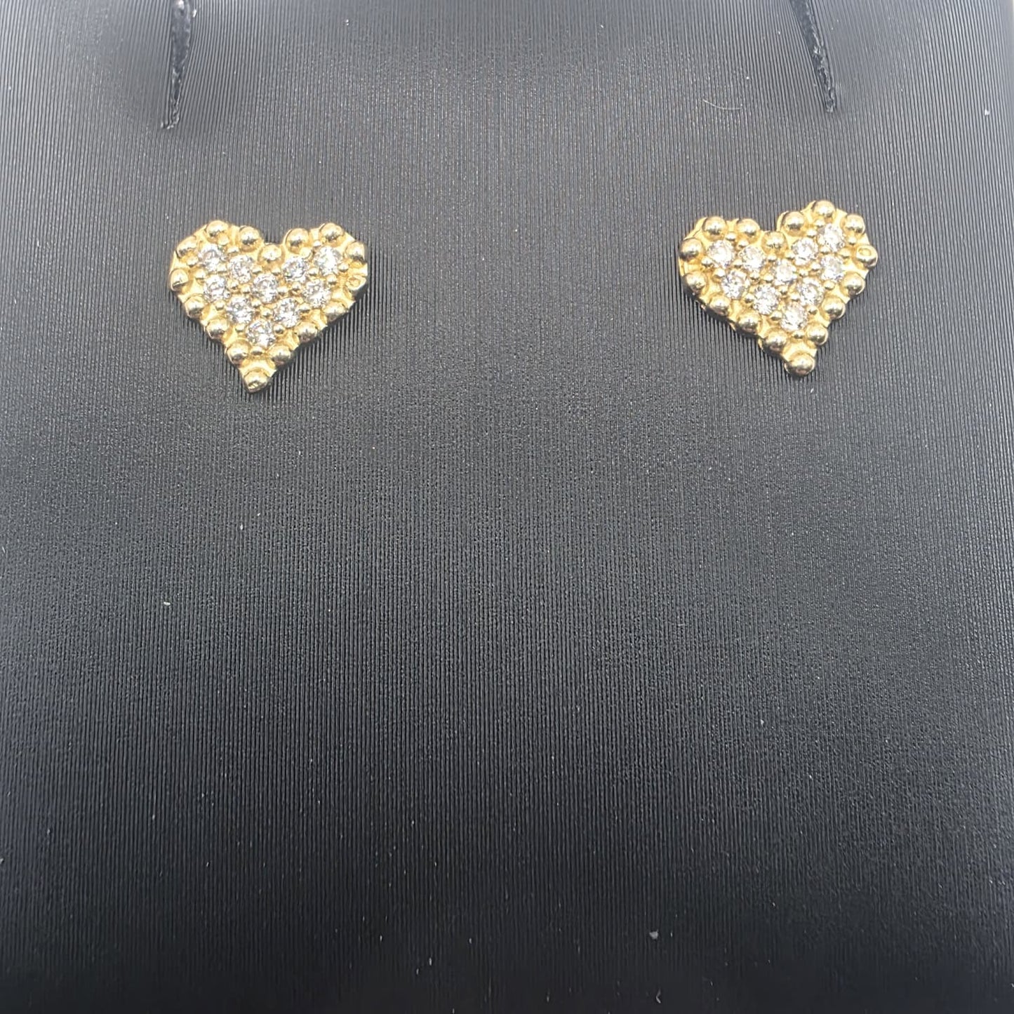 HEART STUD EARRING 10K