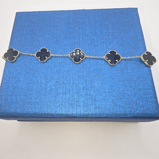 BLACK CLOVER BRACELET 10K