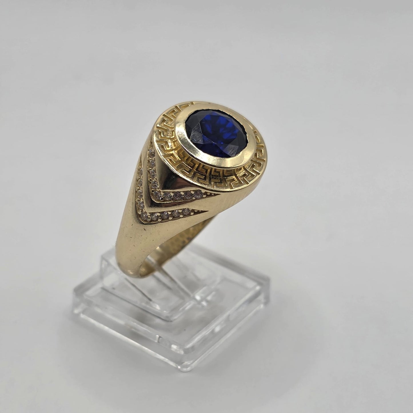 BLUE UNISEX RING 14K