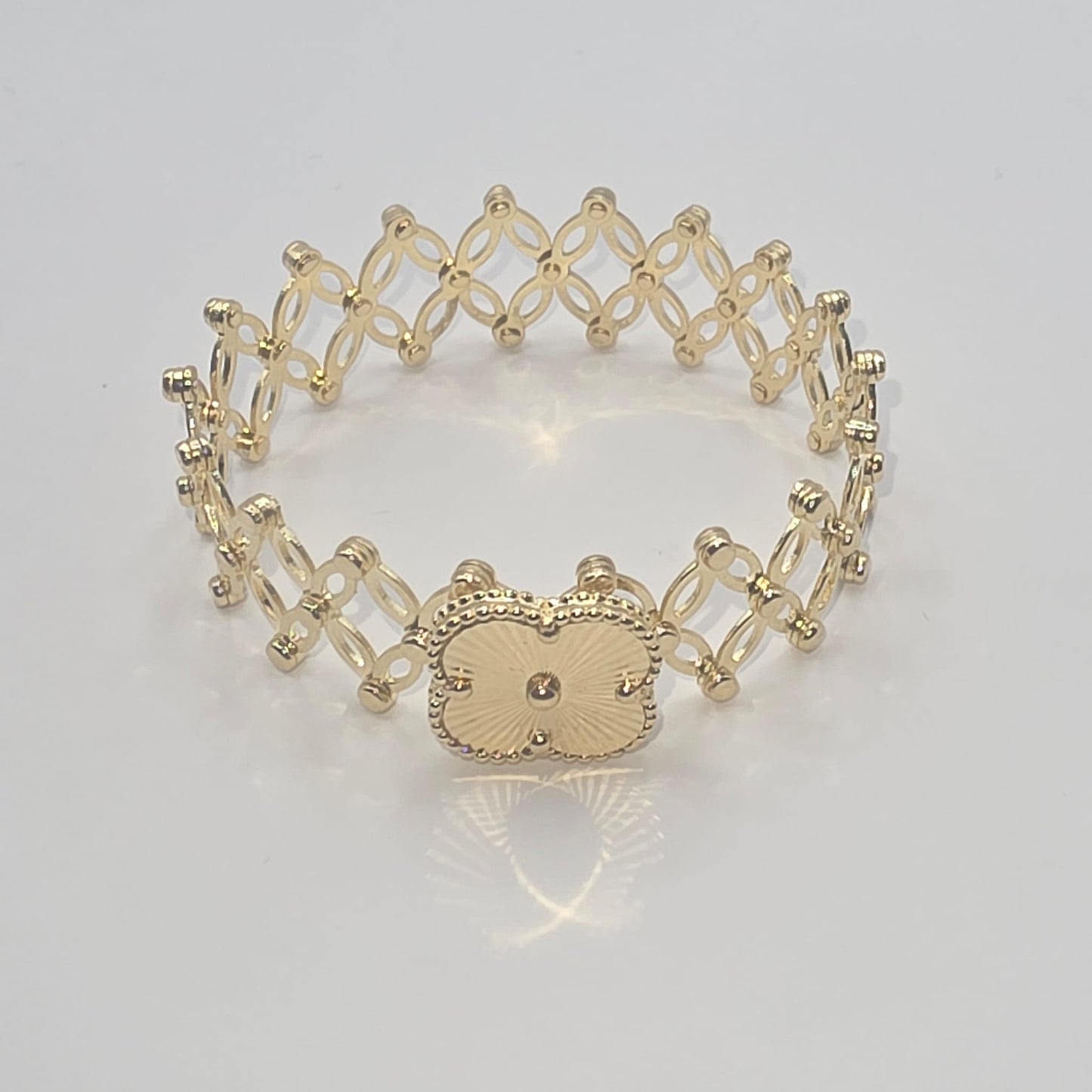CLOVER RING BRACELET 14K