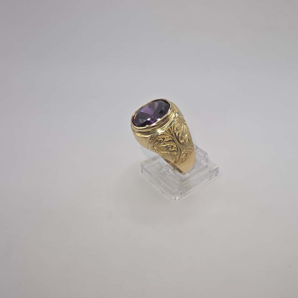 VIOLET STONE RING 10K
