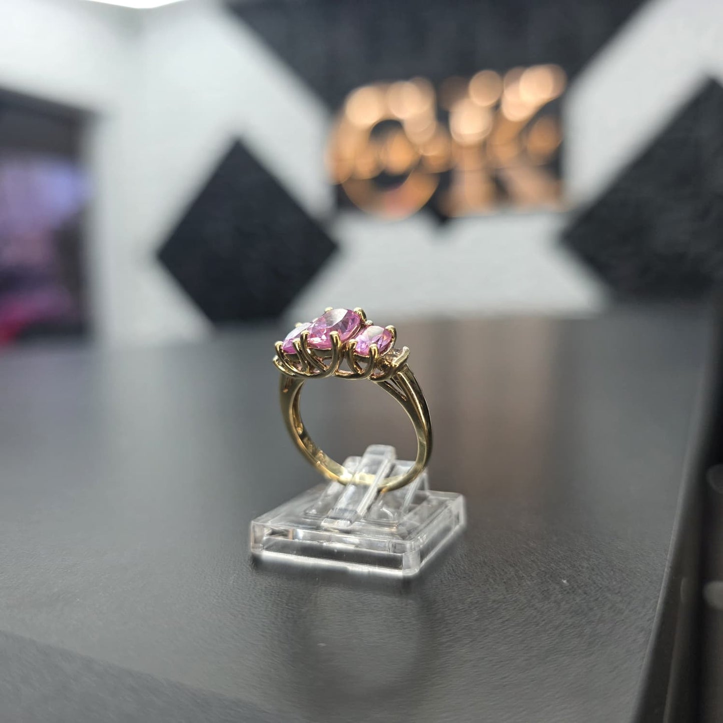 PINK STON RING 10K