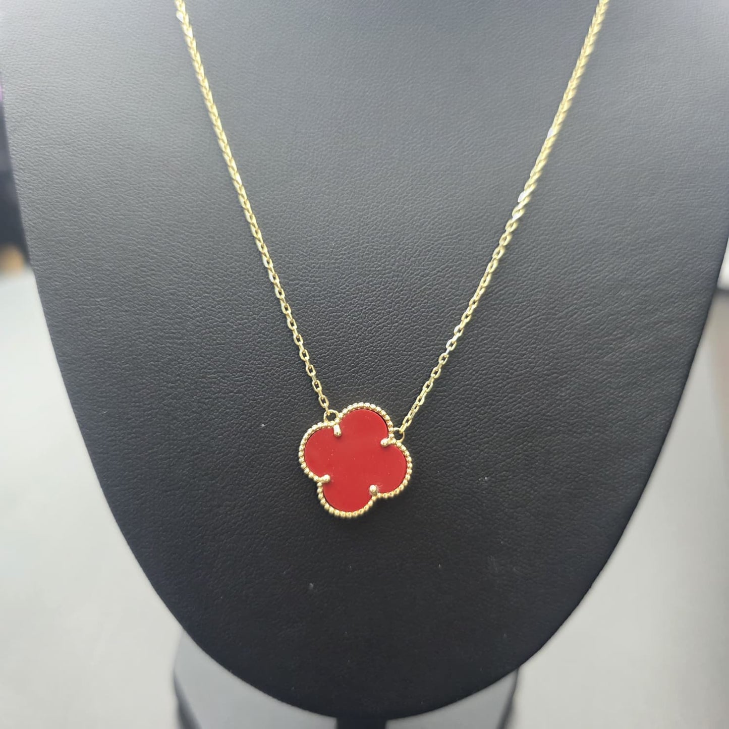 RED CLOVER NECKLACES 10K