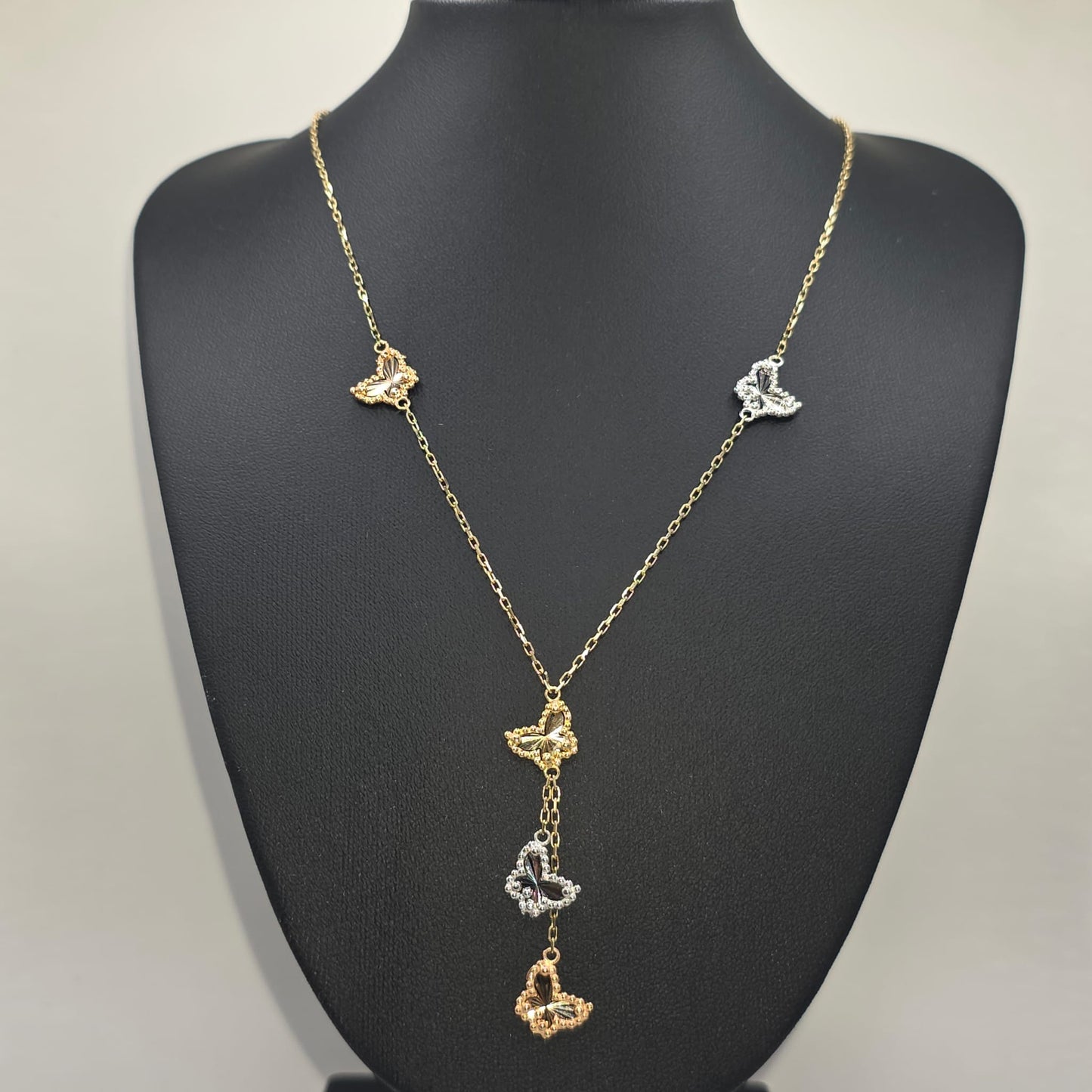 BUTTERFLY NECKLACE 14K