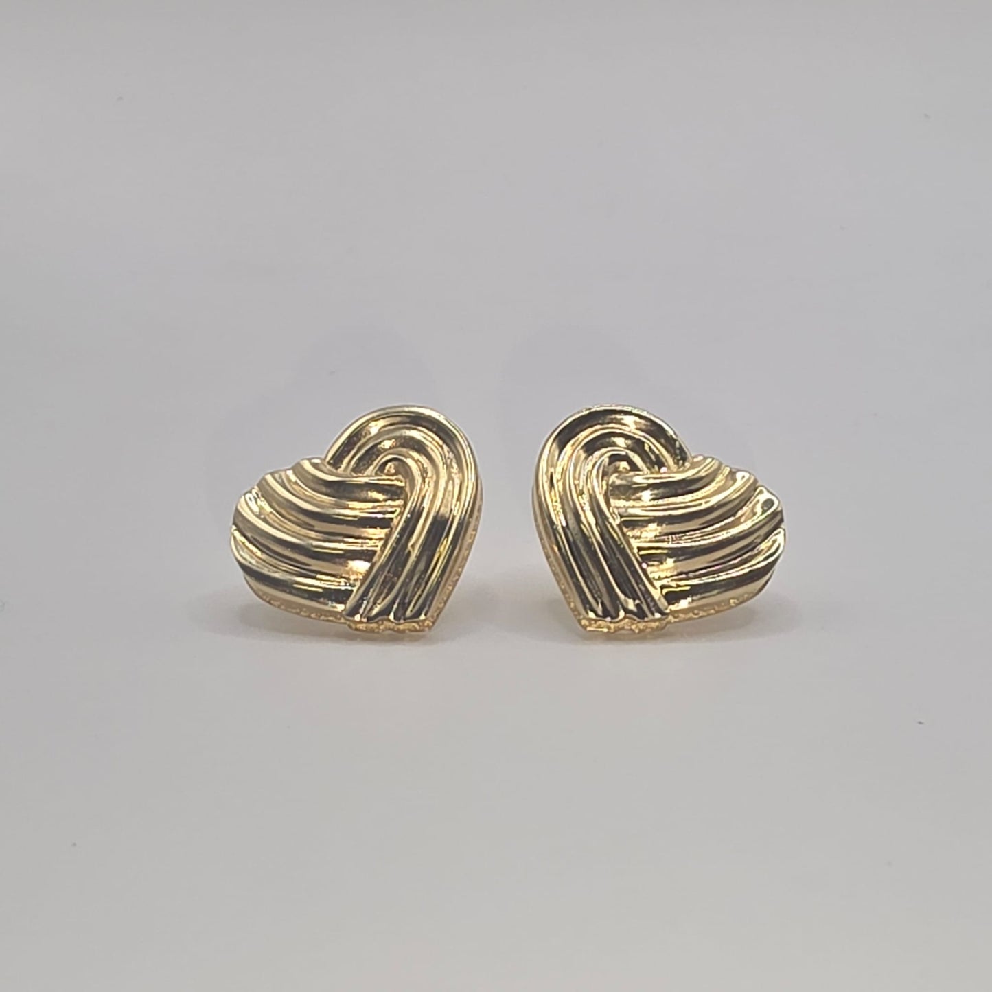 HEART STUD EARRING 10K