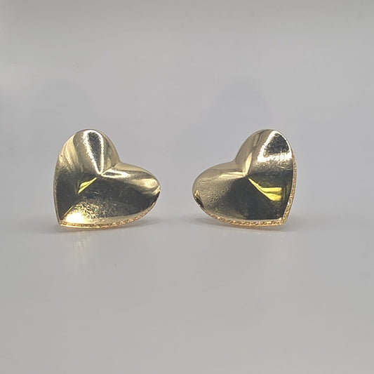 HEART STUD EARRING 10K