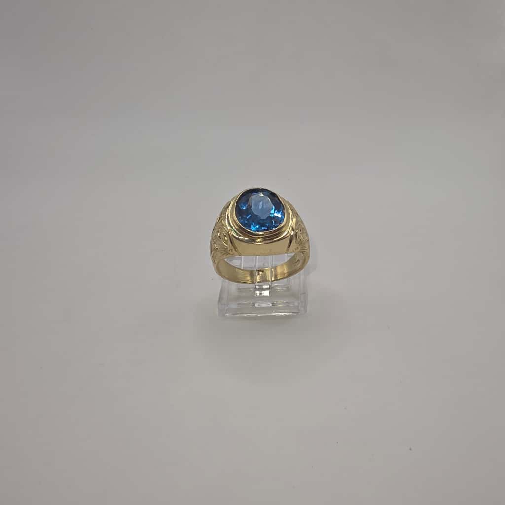 BLUE STONE RING 10K