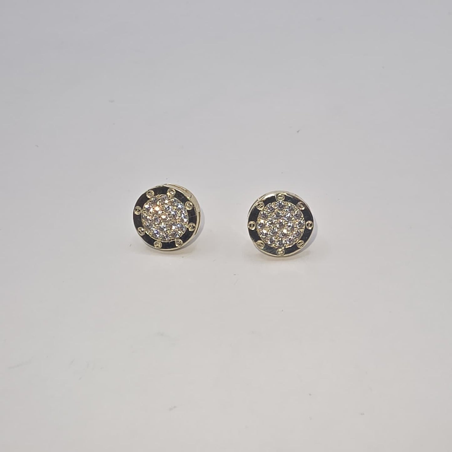 ROUND STUD EARRING