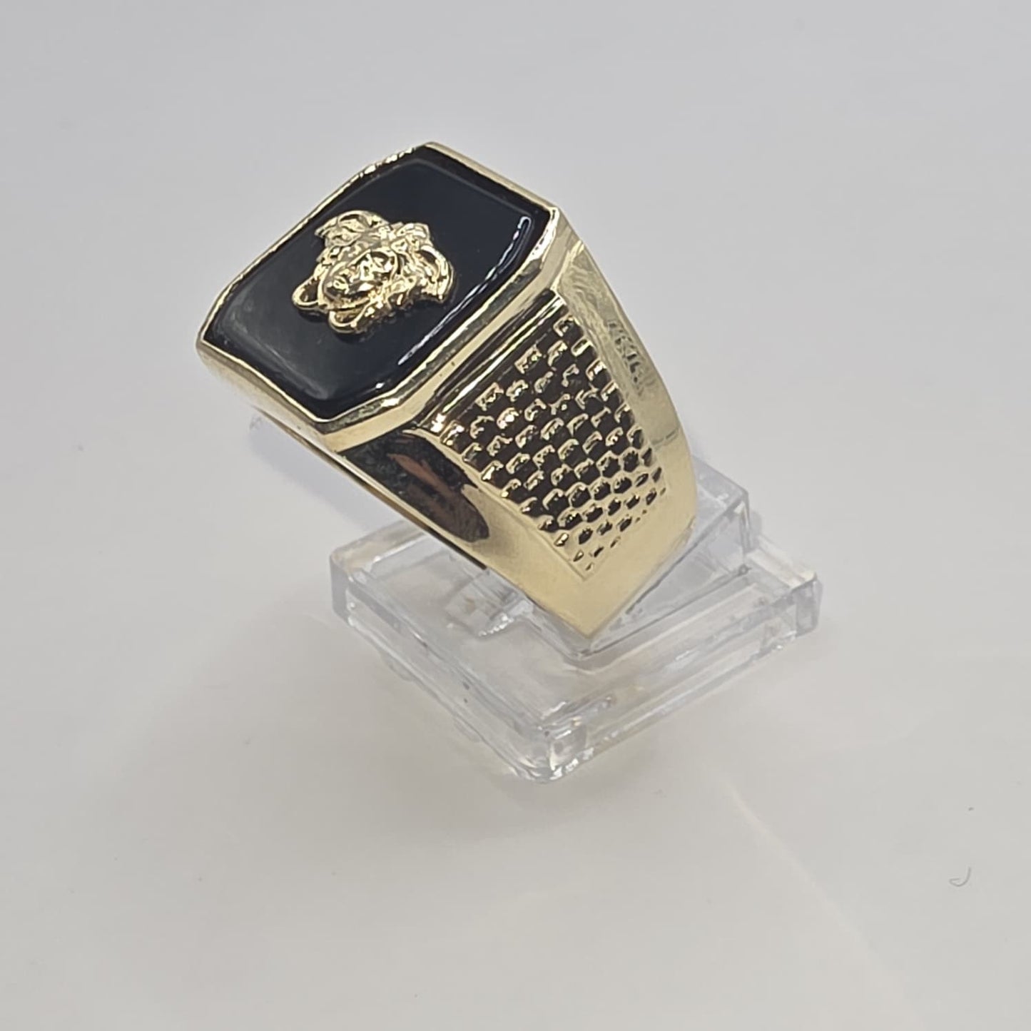 ONYX MEDUSA RING 10K