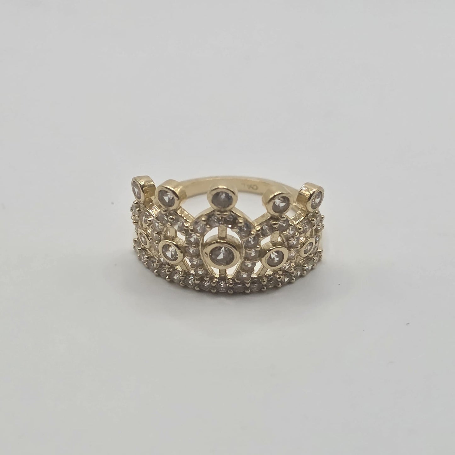 BIG CROWN RING 10K