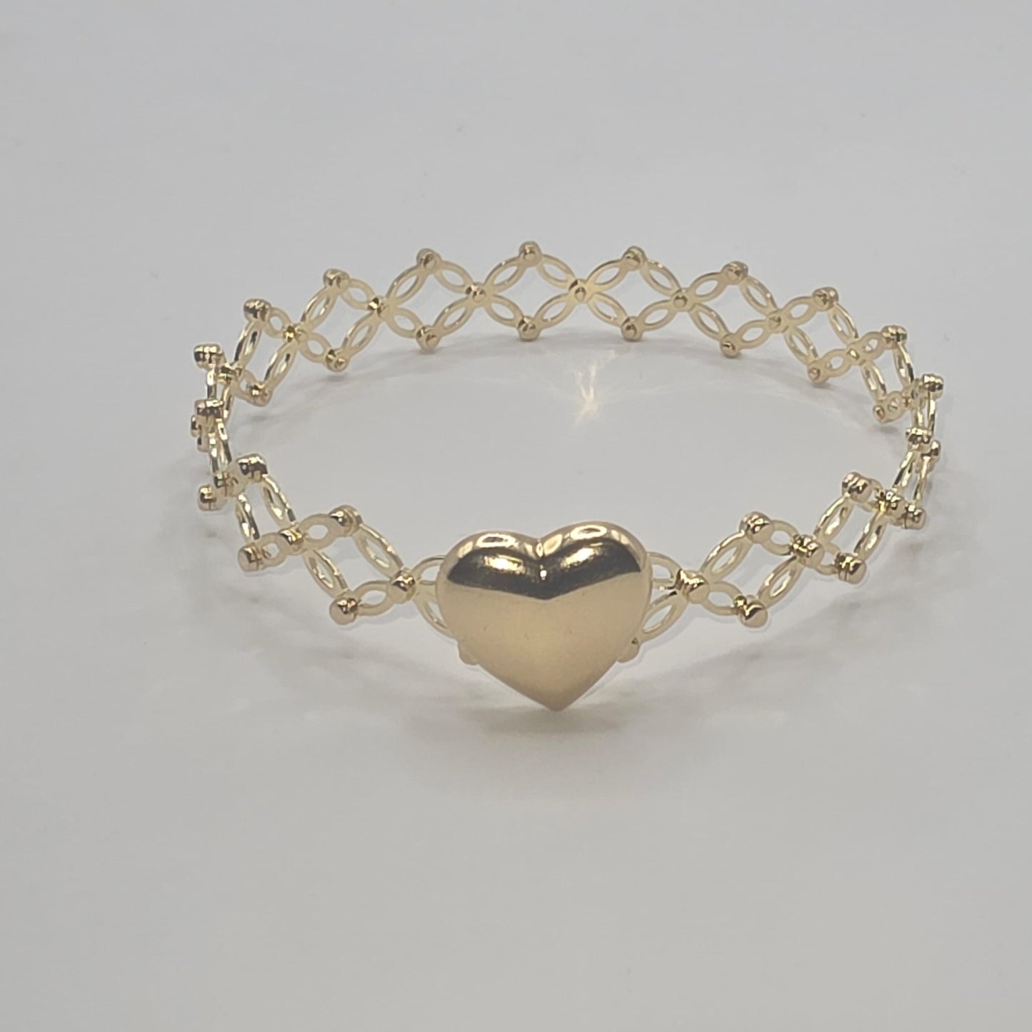 HEART RING BRACELET 14K