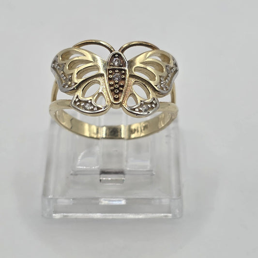 BUTTERFLY RING 14K