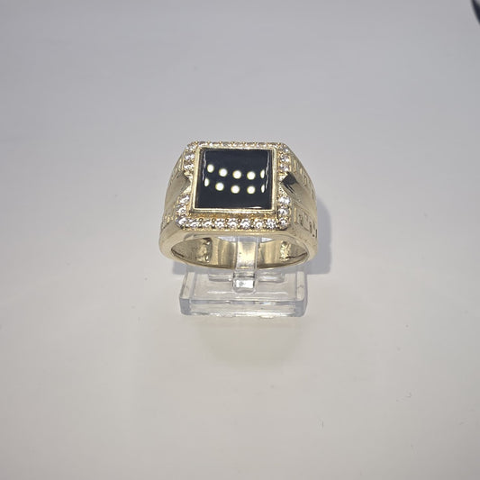 BLACK ONYX RING 10K