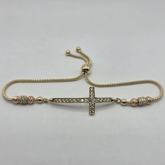 CROSS BRACELET 10K